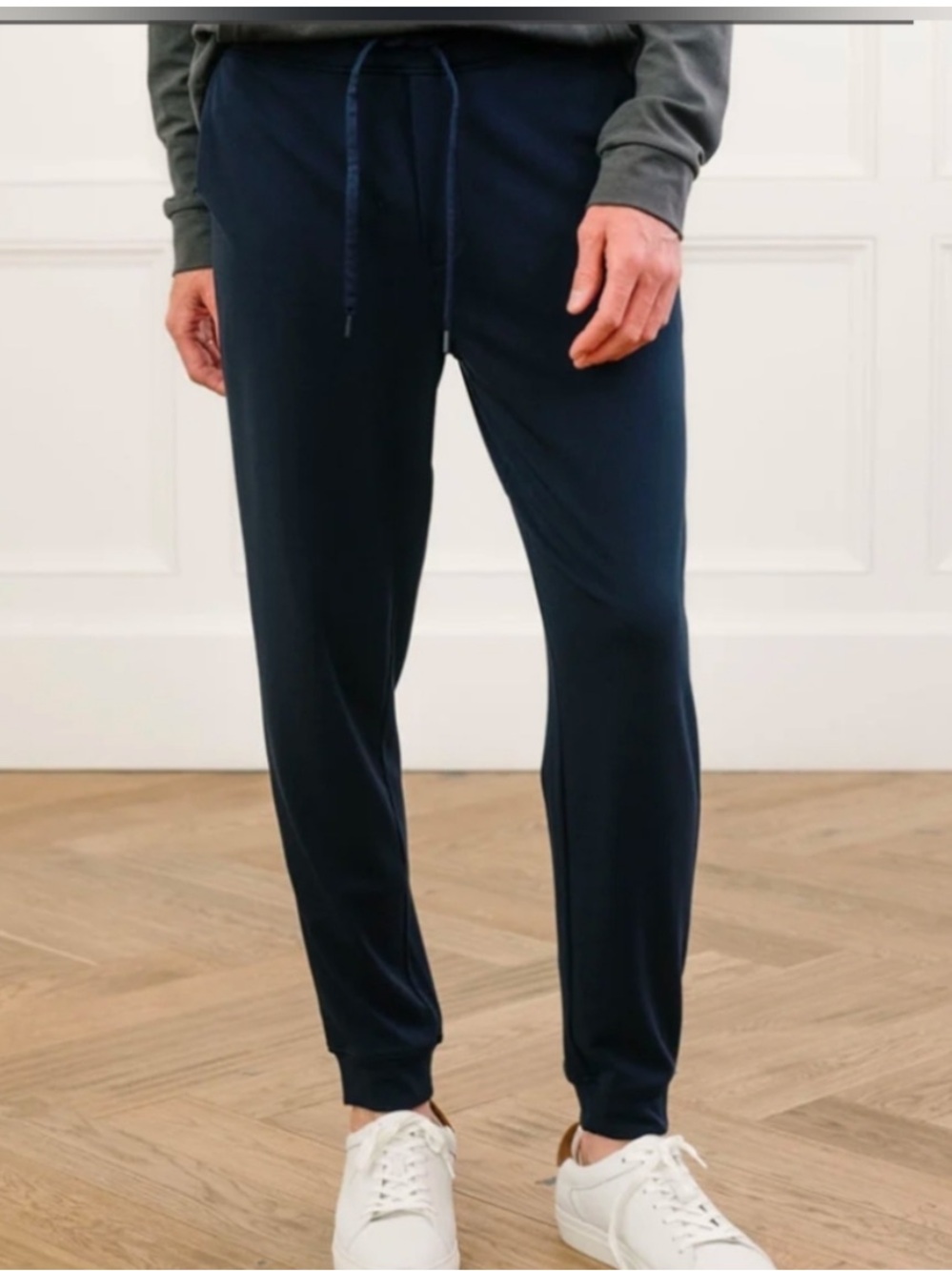 Cozy Earth Men's Ultra-Soft Bamboo Jogger Navy Blue XXL